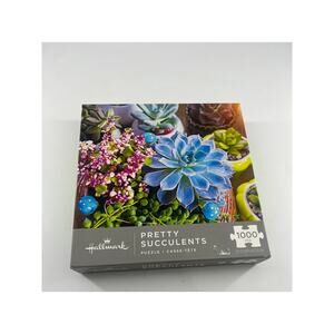 Hallmark 1000 Piece Puzzle Pretty Succulents Plants
